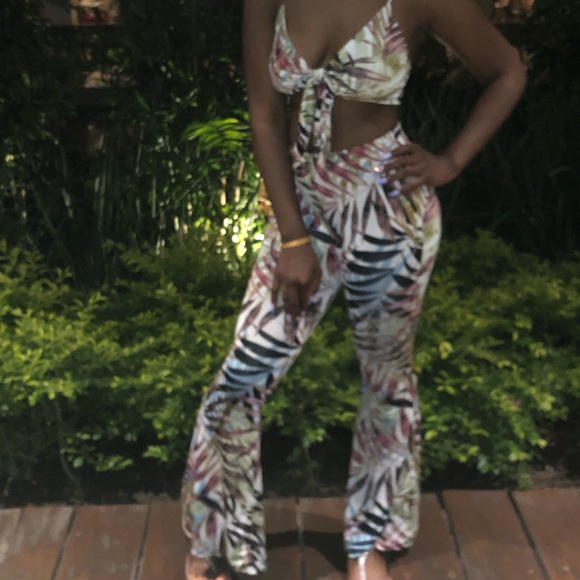Tropical Pant Set, great condition💐 - Picture 2 of 3